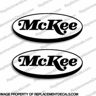 McKee Boats Logo Decal - Any Color! Set of Two INCR10Aug2021