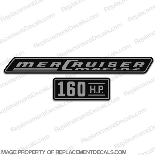 Mercruiser 160hp Decals - 1968 INCR10Aug2021