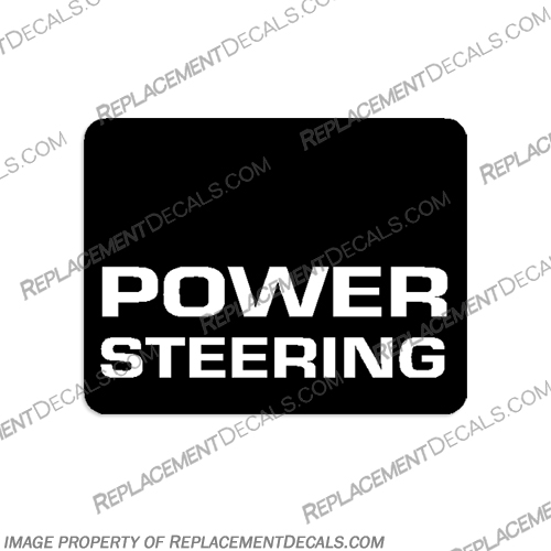  Mercruiser "POWER STEERING" Decal 1980s mercruiser, Power, Steering, "Power Steering", Decal, Decals, 1980, 1980s, 1980s,