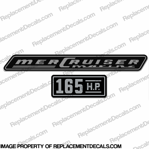 Mercruiser 165hp Decals - 1970 INCR10Aug2021