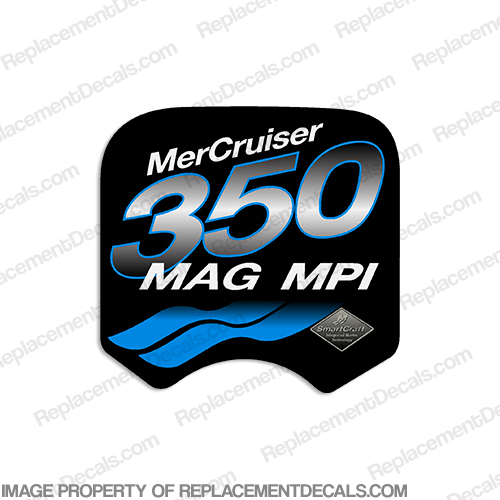 Mercruiser 350 Mag MPi Decal (Blue) INCR10Aug2021