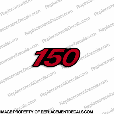 Mercury Single "150" Decal - Red INCR10Aug2021