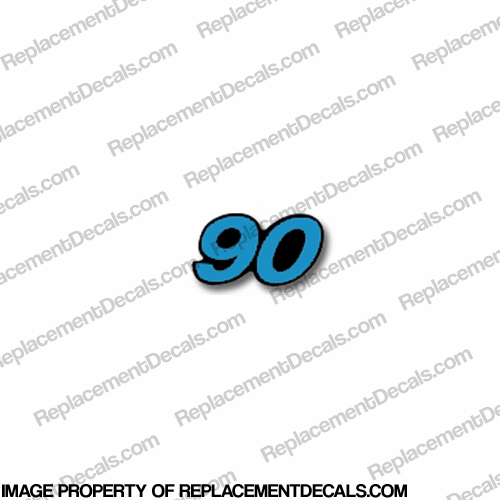 Mercury Single 90 Decal - Blue INCR10Aug2021
