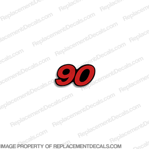 Mercury Single 90 Decal - Red INCR10Aug2021