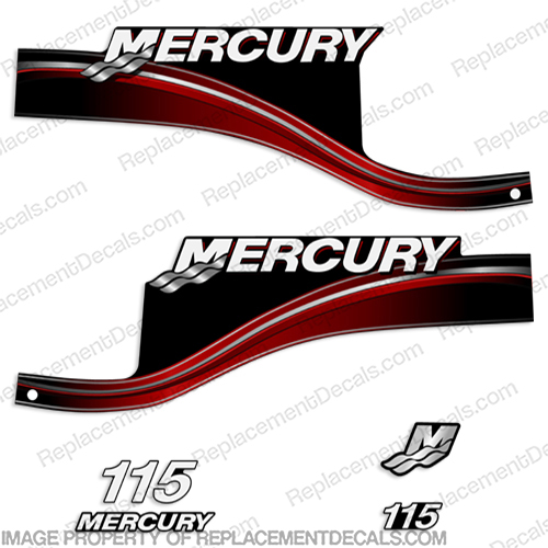 Mercury 115hp EXLPTO - 2005+ (Red)  elpto, exlpto, 115, 115hp, 115-hp, mercury, horsepower, horse power, horse-power, efi, INCR10Aug2021