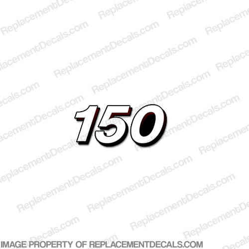 Mercury Single "150" Decal - 2006 Style INCR10Aug2021