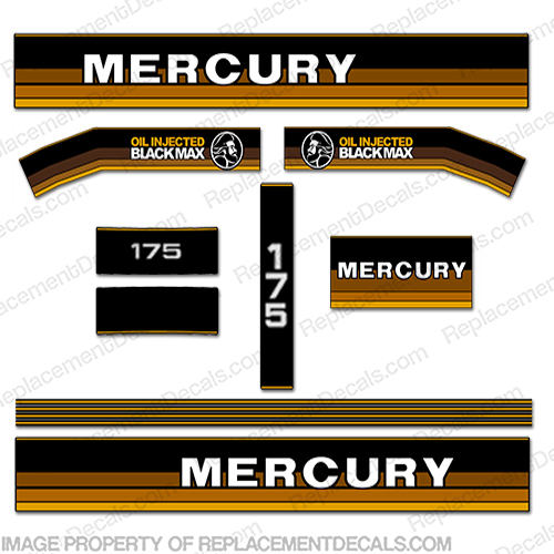 Mercury 1985 175hp Outboard Decals INCR10Aug2021