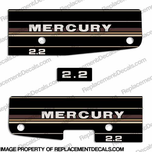 Mercury 1984-1985 2.2hp Outboard Decals Mercury, 2.2, 2, 1984, 1985,INCR10Aug2021