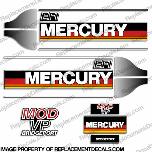Mercury 1986-1995 2.4 Litre MOD VP Bridgeport Decals INCR10Aug2021