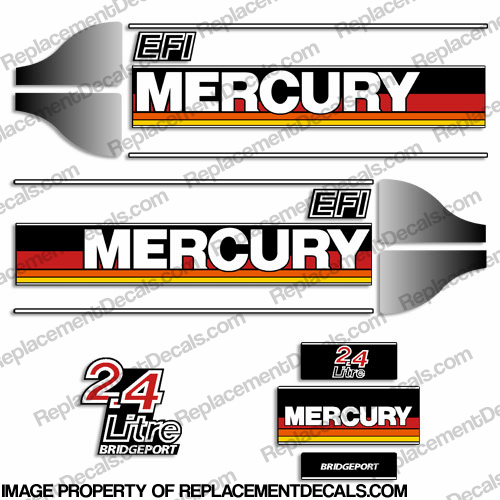 Mercury 1986-1995 2.4 Litre Bridgeport Decals INCR10Aug2021