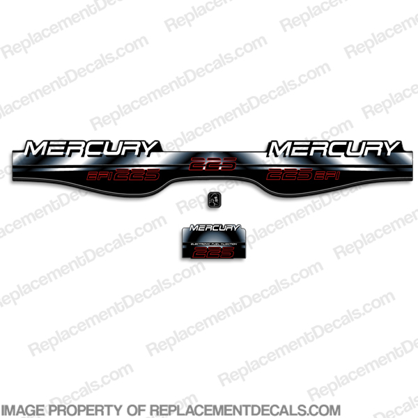 Mercury 225hp EFI BlackMax Decals - 97-98 INCR10Aug2021