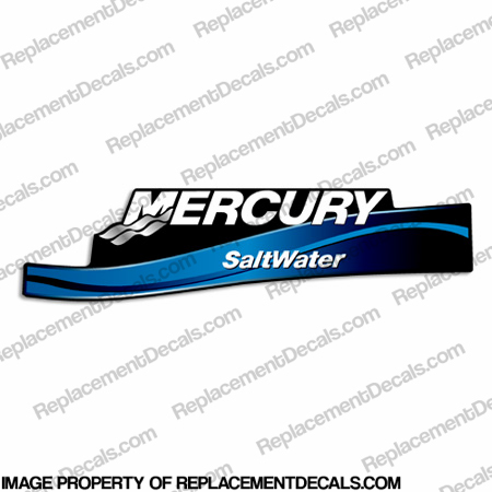 Mercury FourStroke Left Side Cowl Decal - Blue INCR10Aug2021
