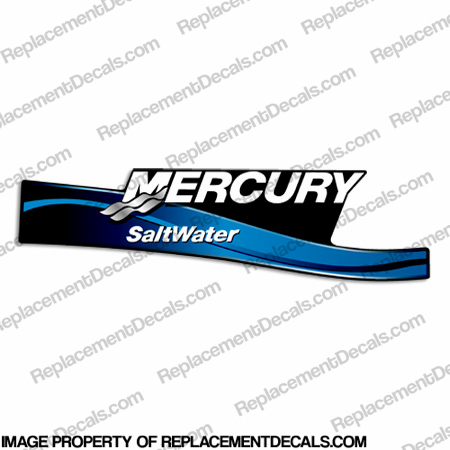 Mercury FourStroke Right Side Cowl Decal - Blue INCR10Aug2021