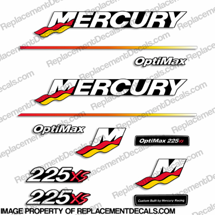 Mercury 225XS Racing Decal Kit - 2003 - 2004 INCR10Aug2021