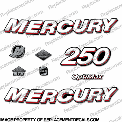 Mercury 250hp Optimax Decals - 2006 INCR10Aug2021