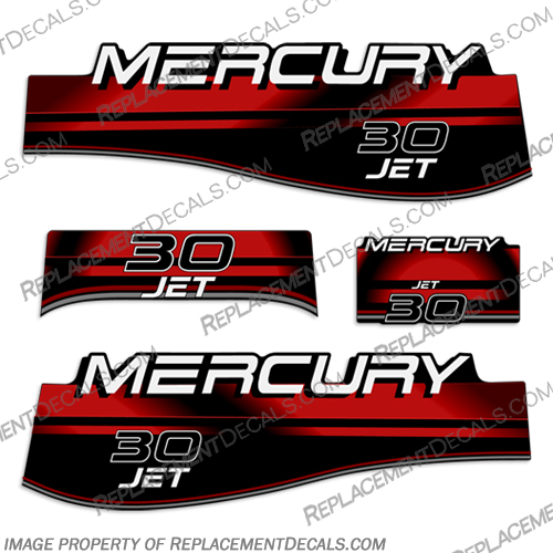 Mercury 50 Four 4 Stroke Decal Kit Outboard Engine Graphic Motor Stickers PURPLE 