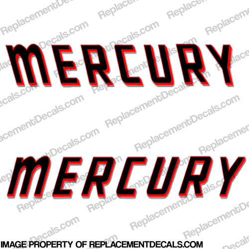 Mercury 1960 3hp - 8hp Decal Kit 