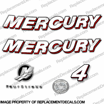 Mercury 4hp Fourstroke Decal Kit INCR10Aug2021