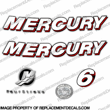 Mercury 6hp Fourstroke Decal Kit INCR10Aug2021