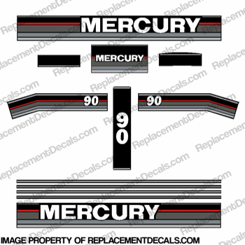 Mercury 1992 90HP Outboard Decals INCR10Aug2021