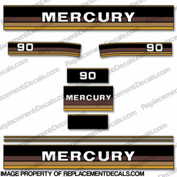 Mercury 1984-1985 90hp Outboard Decals INCR10Aug2021