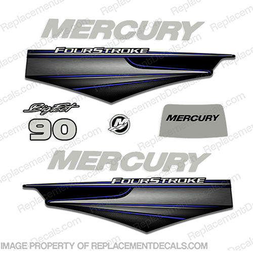 Mercury Marine Cowling Decals 50 HP 11 Set of