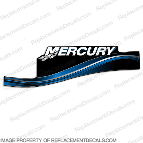 Mercury Left Port Side ELPTO 2005 Decal - Blue INCR10Aug2021