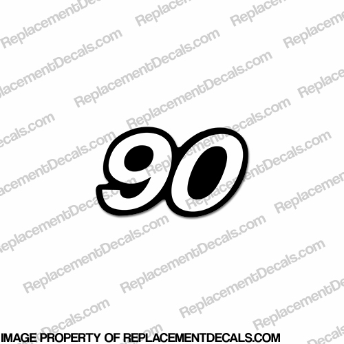 Mercury Single "90" Decal - ELPTO INCR10Aug2021