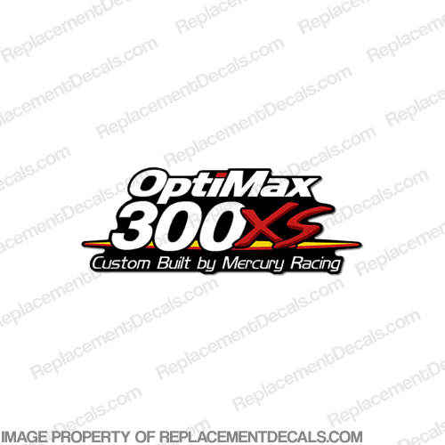 300xs Custom Built by Mercury Racing Decal 300, 300-xs, 300 xs, xs, INCR10Aug2021
