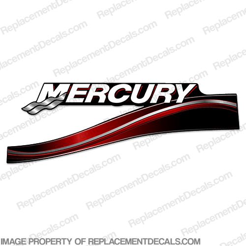 Mercury Left Side 2005 Decal - Red INCR10Aug2021