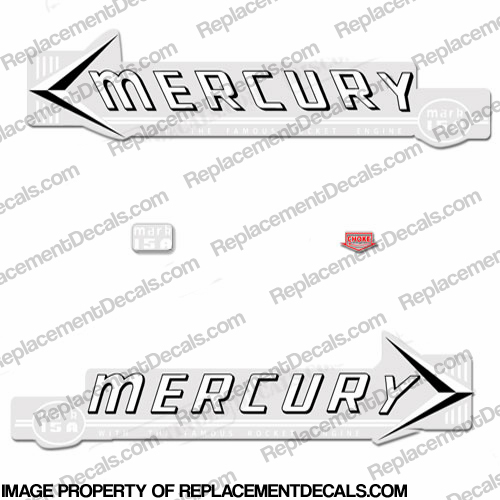 Mercury 1959 Mark 15A MK6A White Decals INCR10Aug2021