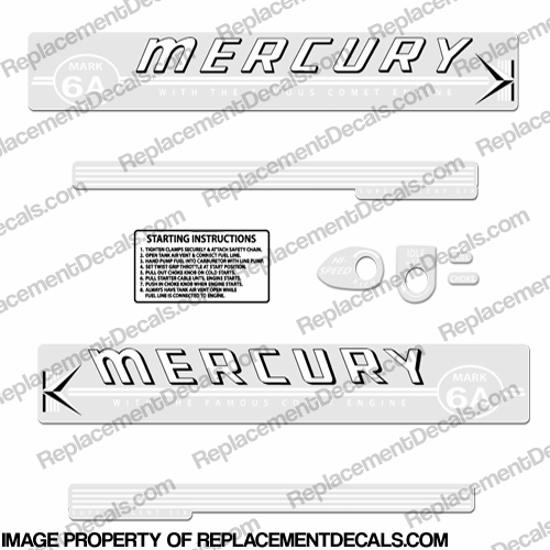 Mercury 1959 Mark 6A White Decals INCR10Aug2021