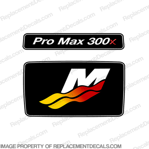 Mercury 300x ProMax Alien Cowl Front Decals pro. max, pro max, pro-max, INCR10Aug2021