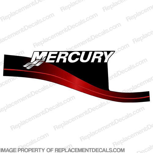 Mercury Right Side Decal - Red INCR10Aug2021