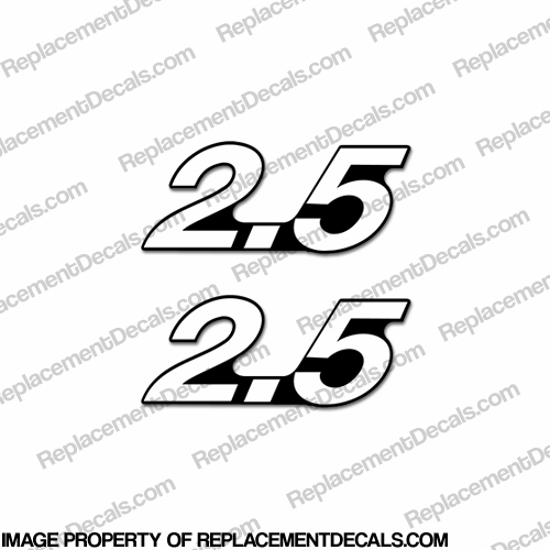 Mercury Single "2.5" Decals - Set of 2 INCR10Aug2021