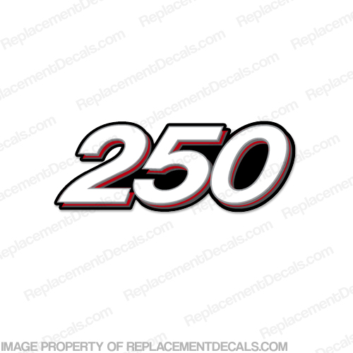 Mercury 250 Decal - XS Style INCR10Aug2021