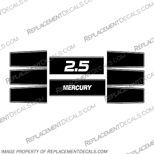 Mercury Racing Air Dam Decal Kit  mercury, decals, 260, hp, 2.5, offshore, racing, custom, built, engine, stickers, Mercury, Racing, Air, Dam, Decals, for, SS, or, ProMax, outboard, motor, engine, decal, sticker, kit, set