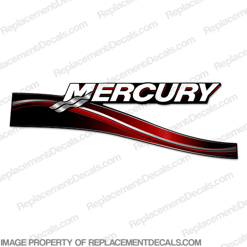 Mercury Right Side 2005 Decal - Red INCR10Aug2021