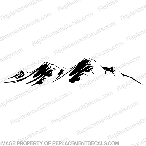 Montana Mountain Graphic RV Decal  INCR10Aug2021