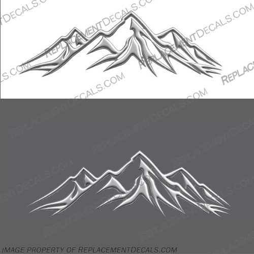 Montana Grey Mountain Graphic Decal Montana, Gray, Grey, Mountain, Graphic, Decal, Decals,