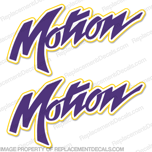 Motion Catamaran Boat Logo Decal (Set of 2) - Any Color! Motion, Catamaran, Boat, Logo, Decal, Decals, Set, of, 2, two, Any Color!, Custom, Color, colors