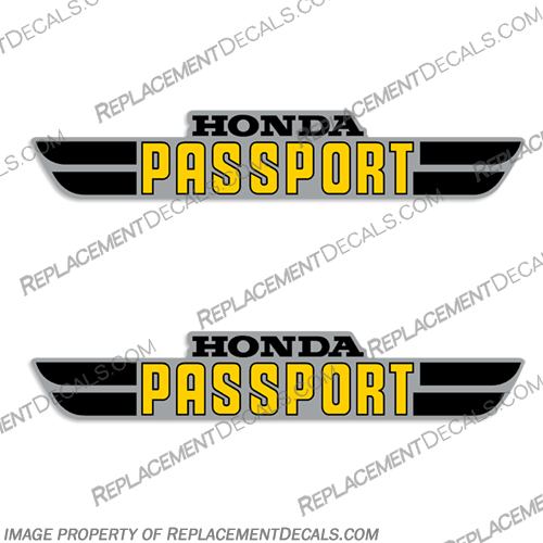 Honda Passport C70 Super Cub Scooter Decals - 1981-1982 honda, passport, pass, port, c70, super, cub, scooter, decals, stickers, set, 1981, 1982, 81, 82, 
