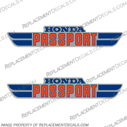 Honda Passport C70 Super Cub Scooter Decals - 1981-1982 - Blue honda, passport, pass, port, c70, super, cub, scooter, decals, stickers, set, 1981, 1982, 81, 82, blue, 