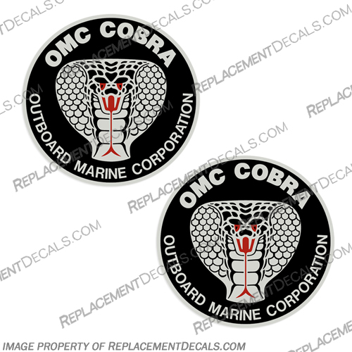 OMC Cobra Outboard Marine Company Outdrive Decal Kit 