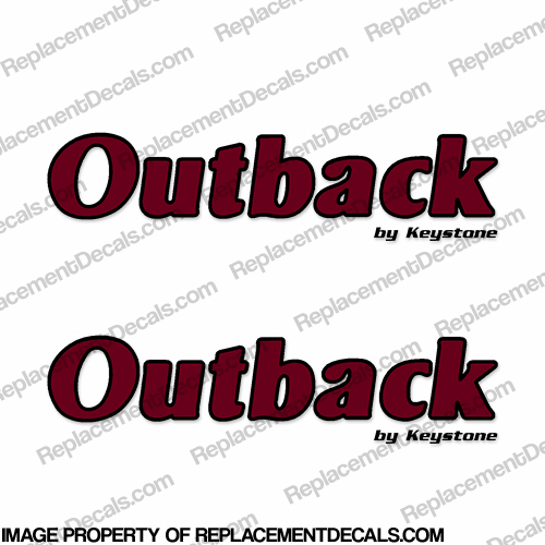 Outback by Keystone RV Decals (Set of 2) - 2 Color INCR10Aug2021