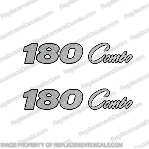 ProCraft "180 Combo" Decals - Set of 2 Silver -Newer Style procraft, pro-craft, 180, pro, 180combo, craft, 180, INCR10Aug2021