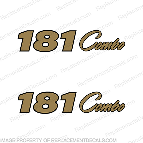ProCraft "181 Combo" Decals - Set of 2 Gold procraft, pro-craft, 181, pro, 181combo, craft, INCR10Aug2021