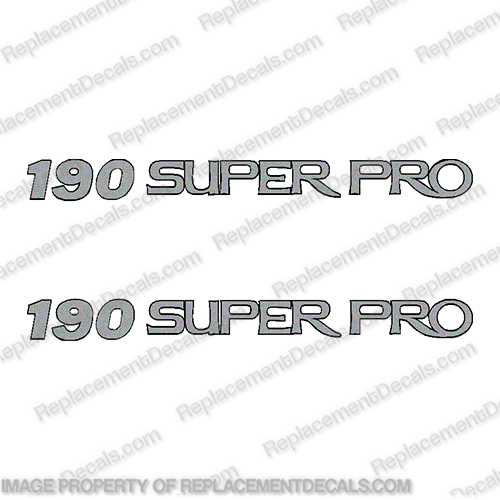 Pro Craft Boats 190 Super Pro Logo Decals (Set of 2)  procraft, pro-craft, pro, craft, 190, super, pro, boat, decal, sticker, kit , set, of, two,
