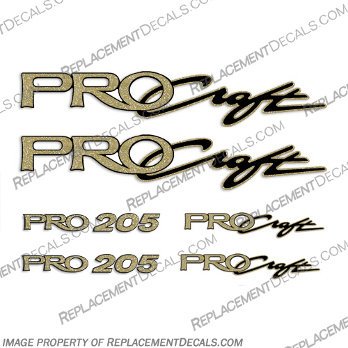 ProCraft Boats & Pro205 Logo Decal Package procraft, pro-craft, INCR10Aug2021