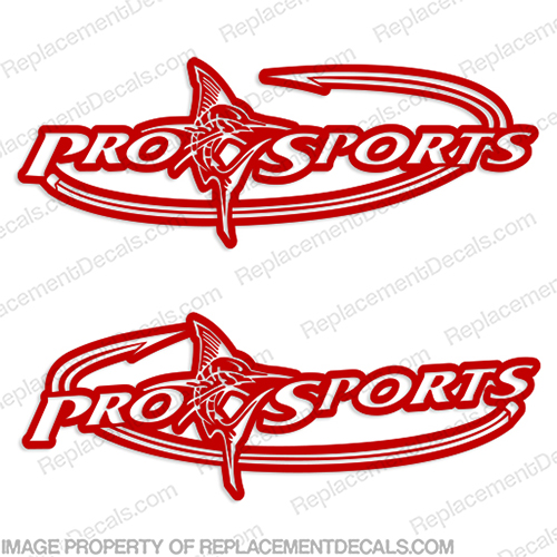 Pro Sports Logo Decals (Set of 2) - Any Color! prosport, prosports, INCR10Aug2021